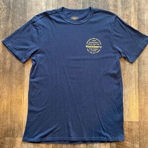 Huckberry Fine Goods and Gear Tee - Navy, Size M